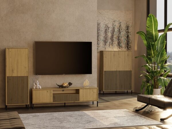 12341231.jpg Szafka RTV Kamaro 160 Dąb Artisan