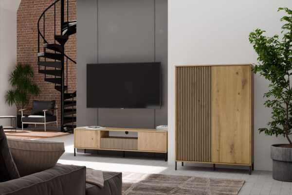 8.jpg Szafka RTV Kamaro 160 Dąb Artisan