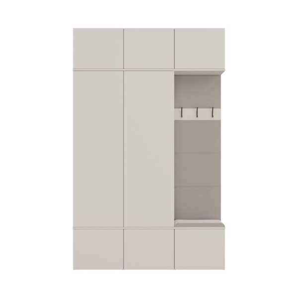 Garderoba Haga III 2Sz1W Kaszmir 2x Szafa + Wieszak