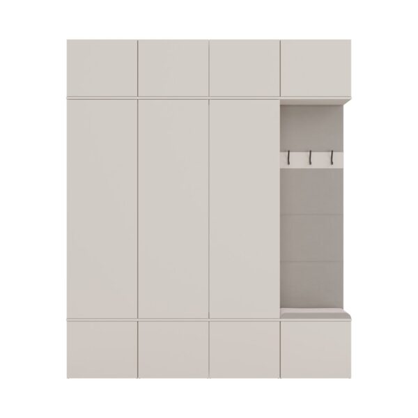 Garderoba Haga IV 3Sz1W Kaszmir 3x Szafa + Wieszak