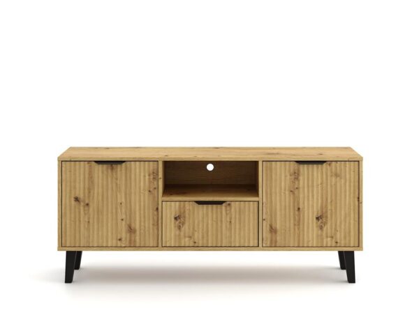 BRYLKA1.jpg Szafka RTV Scandi 2D1S Slim Dąb Artisan