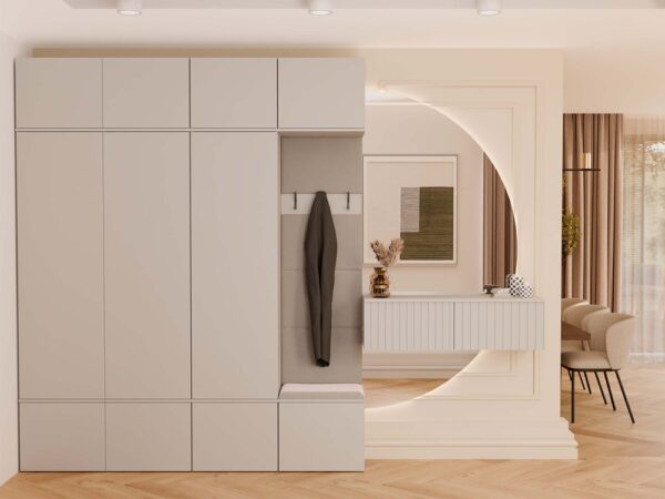 Garderoba Haga IV 3Sz1W Kaszmir 3x Szafa + Wieszak