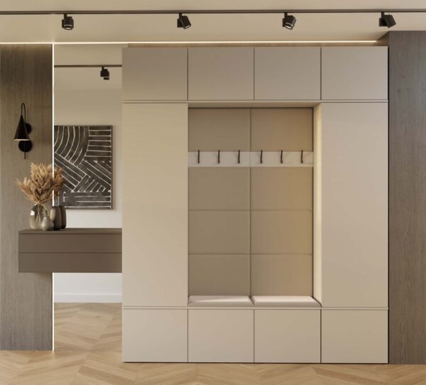 Garderoba Haga IV 2Sz2W Kaszmir 2x Szafa + 2x Wieszak