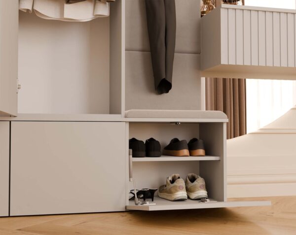 Garderoba Haga III 2Sz1W Kaszmir 2x Szafa + Wieszak