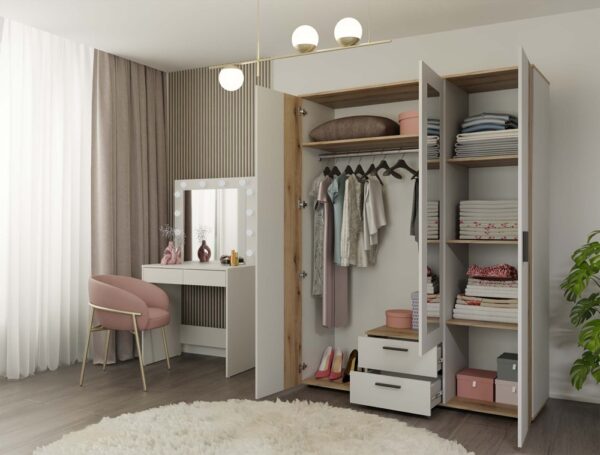 ava13.jpg Szafa Ava 150 Dąb Kaszmir