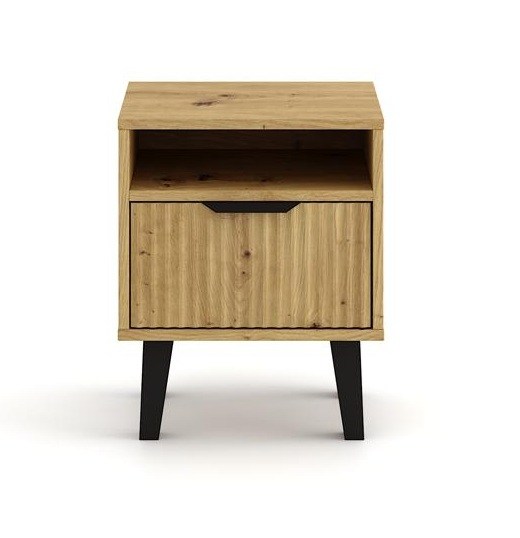 Szafka nocna Scandi 1S Slim Dąb Artisan