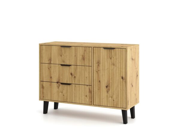 Komoda Scandi 1D3S Slim Dąb Artisan