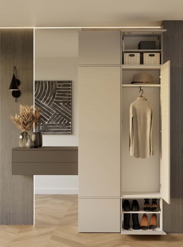 Garderoba + Wieszak Haga II 1Sz1W Kaszmir