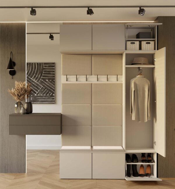 Garderoba Haga III 1Sz2W Kaszmir Szafa + 2x Wieszak