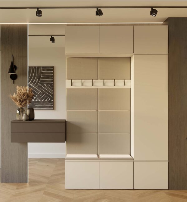 Garderoba Haga III 1Sz2W Kaszmir Szafa + 2x Wieszak