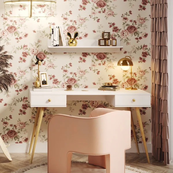 Wisząca półka BOHO 90 cm - Biały mat