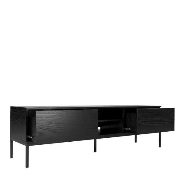 INDUST Szafka Loftowa RTV 170 cm z 2 szufladami i metalowymi nogami
