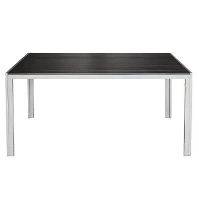 Stół alumium 150x90x72cm czarny