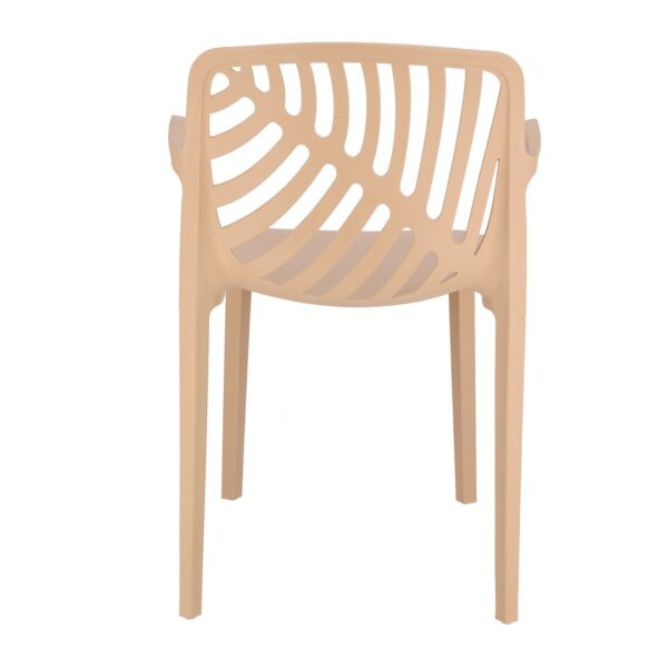 Plastikowe krzesło ogrodowe, uv protection, 79x52,2x55cm, beżowy